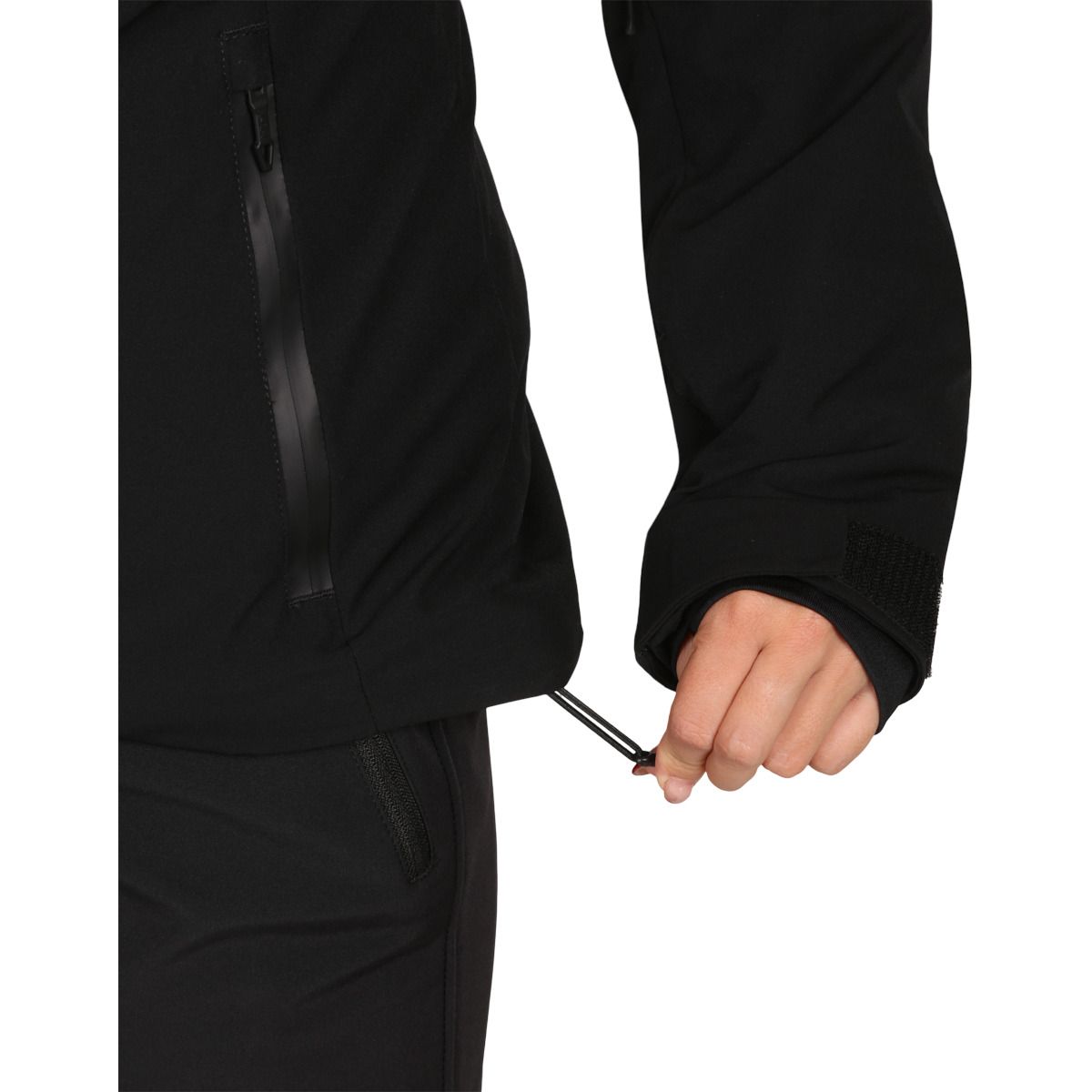 Kilpi Valera, manteau de ski, plus size, femmes, noir