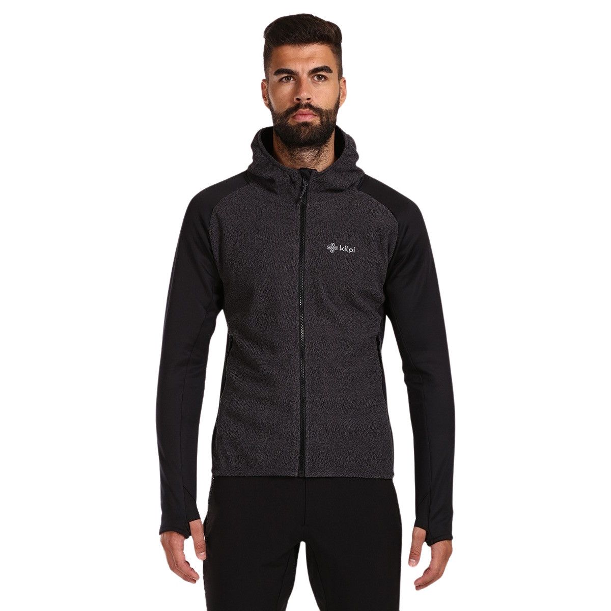 Kilpi Versam forro polar, hombre, negro/gris