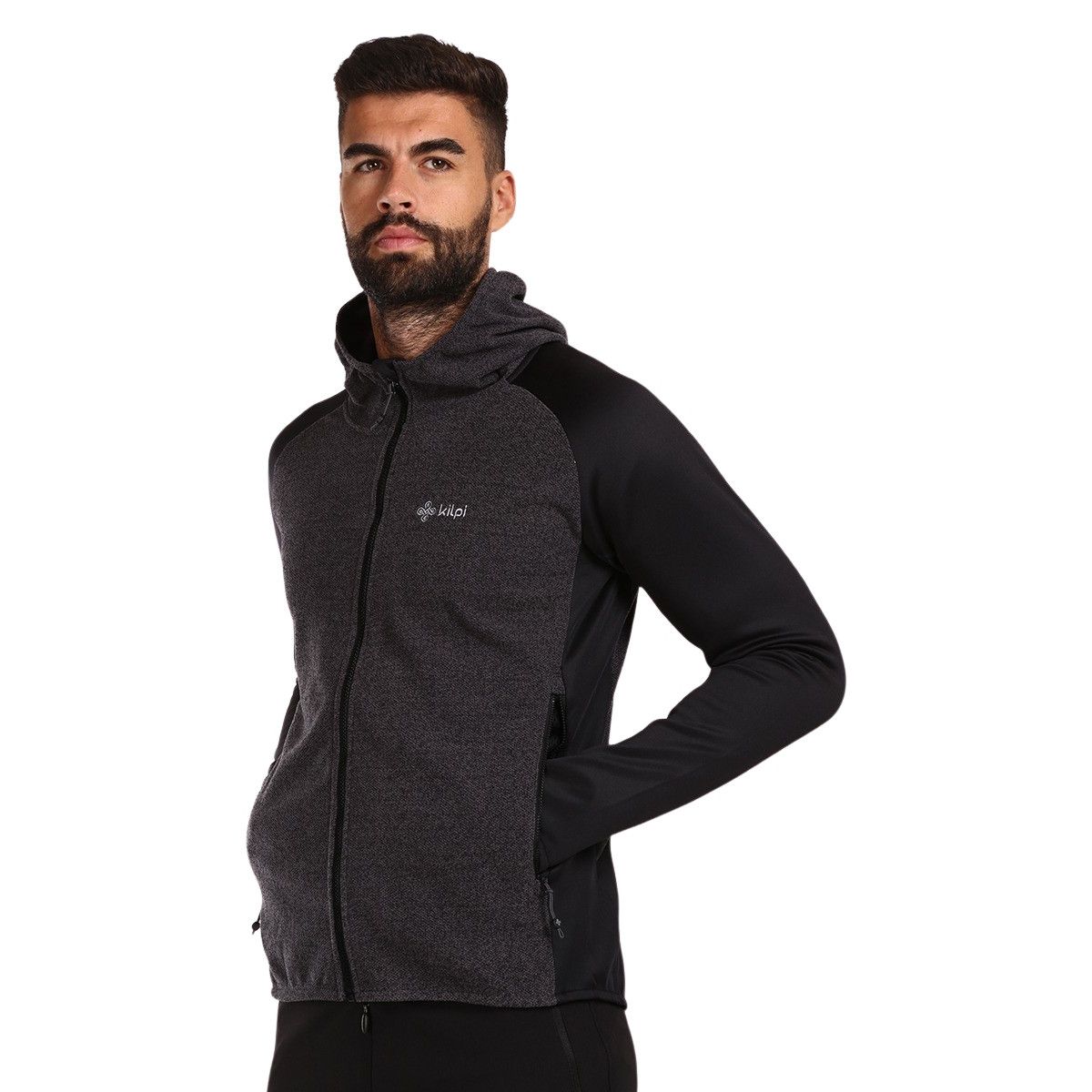 Kilpi Versam forro polar, hombre, negro/gris