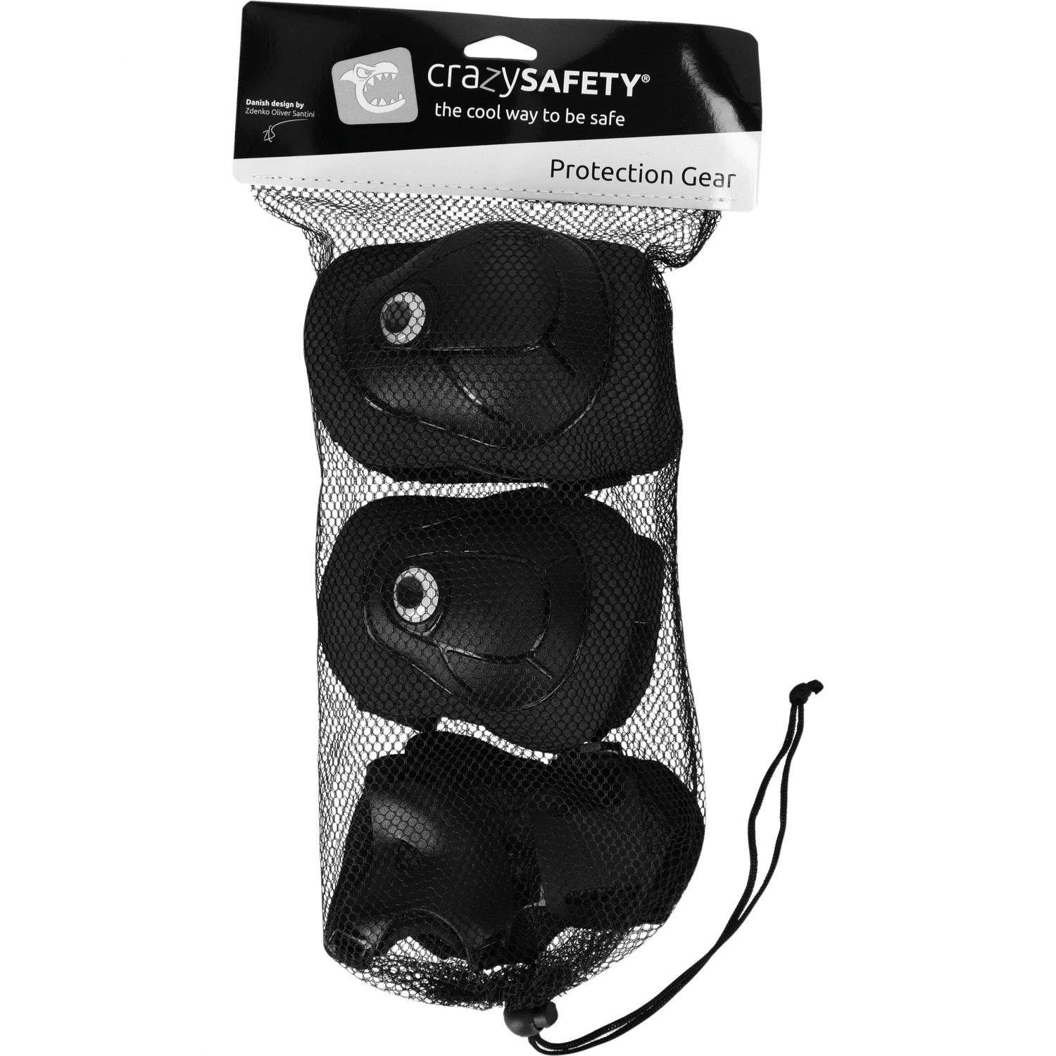Kit de protecție Crazy Safety, junior, negru