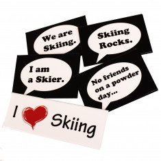 Kylskåpsmagneter, I love Skiing