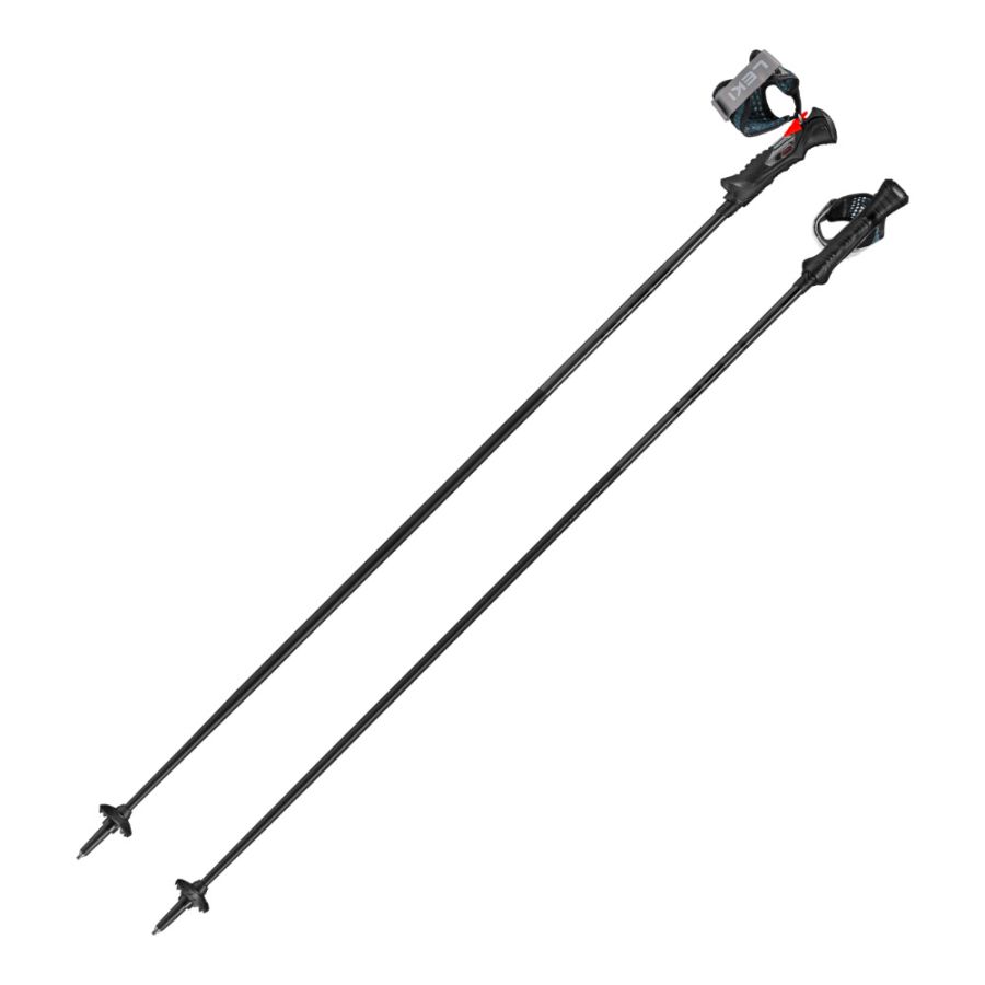 Leki Airfoil 14 TR, bâtons de ski, noir/gris