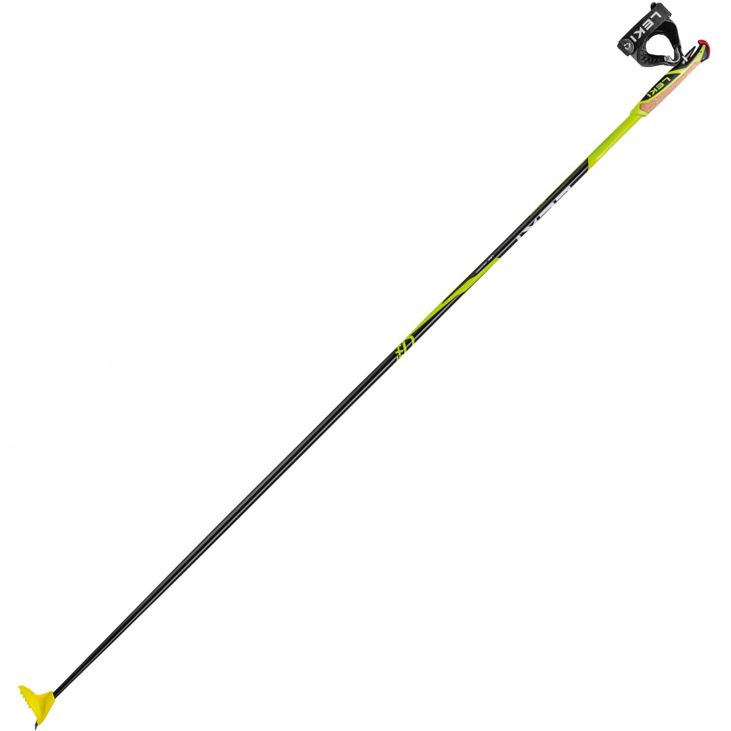 Leki CC 450, langrendsstave, sort/gul