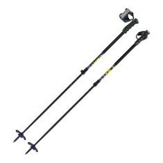 Leki Detect Vario TR XL, bâtons de ski, violet/jaune
