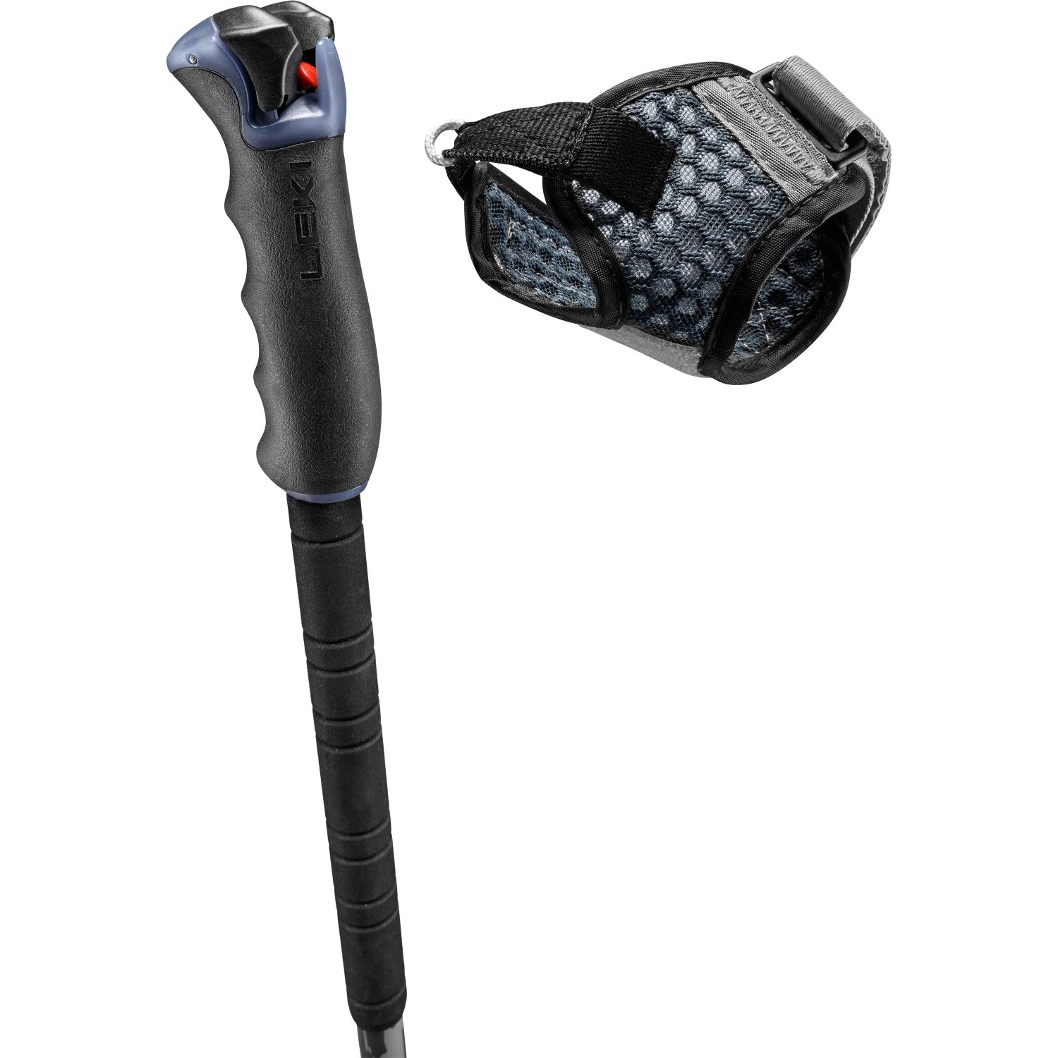 Leki Detect Vario TR XL, bâtons de ski, violet/jaune