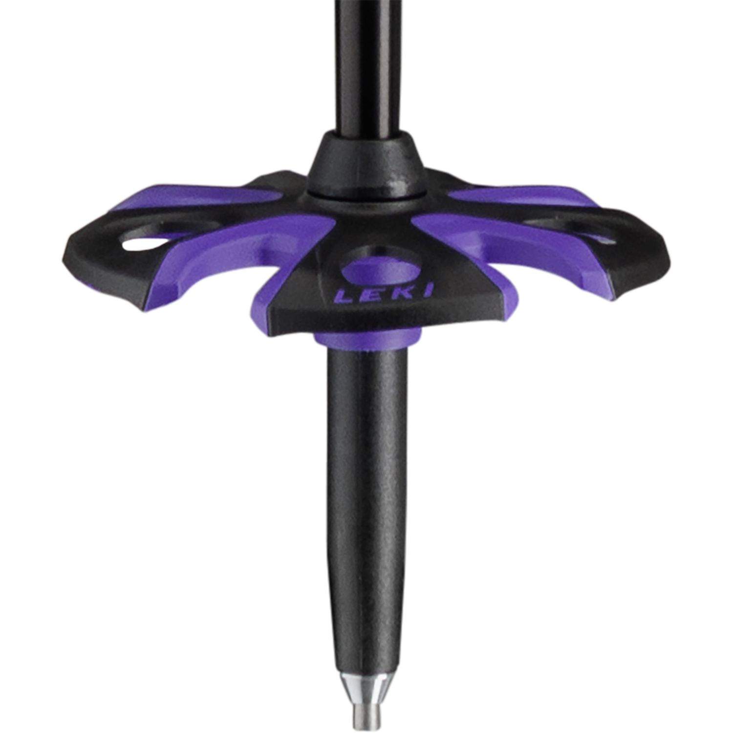 Leki Detect Vario TR XL, bâtons de ski, violet/jaune