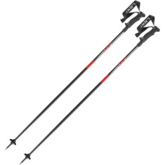 Leki Hot Shot, Skistöcke, schwarz/rot