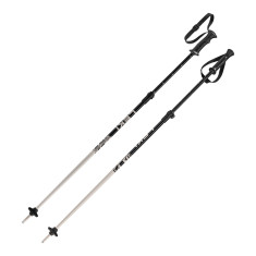 Leki Rider Vario, bâtons de ski, noir/gris