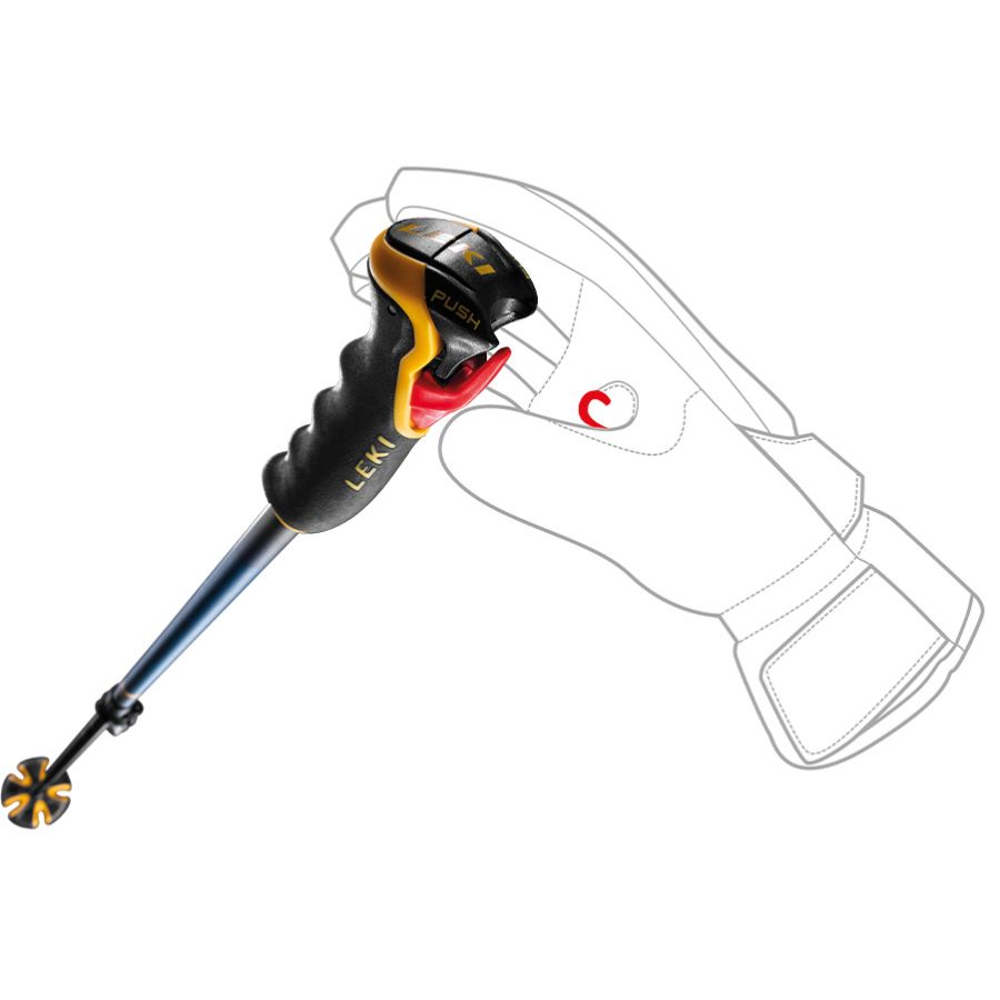 Leki Spitfire Vario 3D, bastones de esquí