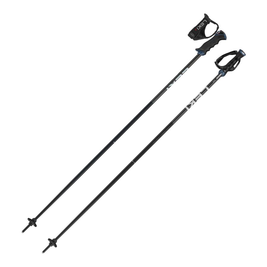 Leki Voltec Lite TR, bastoncini da sci, nero/bianco