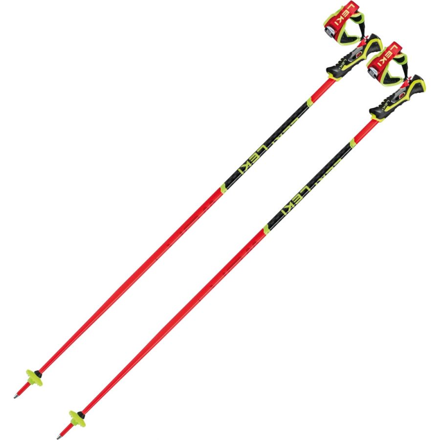 Leki WCR TBS SL 3D, ski poles, red