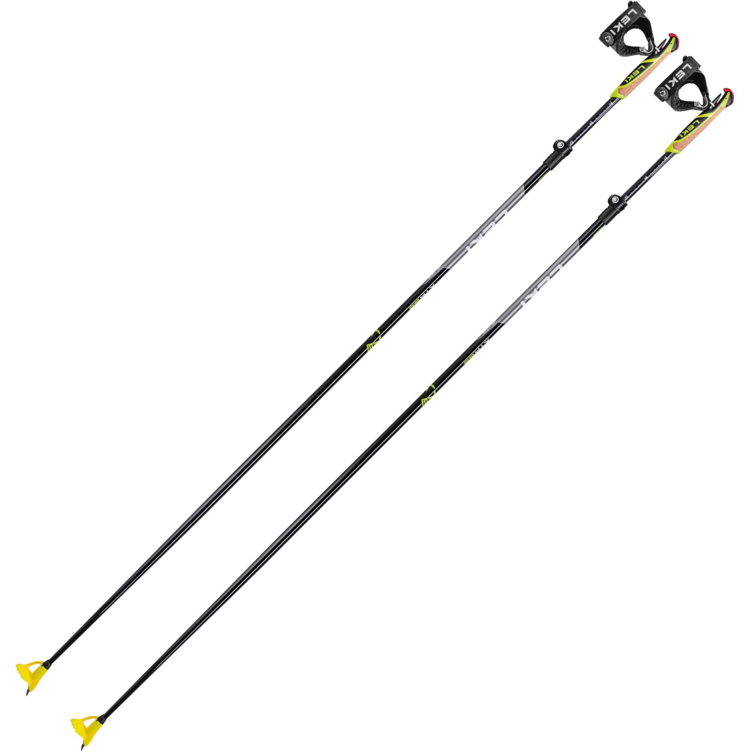 Leki XTA 6.5 Vario, ly?a?ské hole, ?erné/?luté