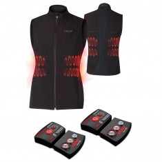 Lenz Heat Vest 1.0 + Lithium Pack rcB 1800, dam, black