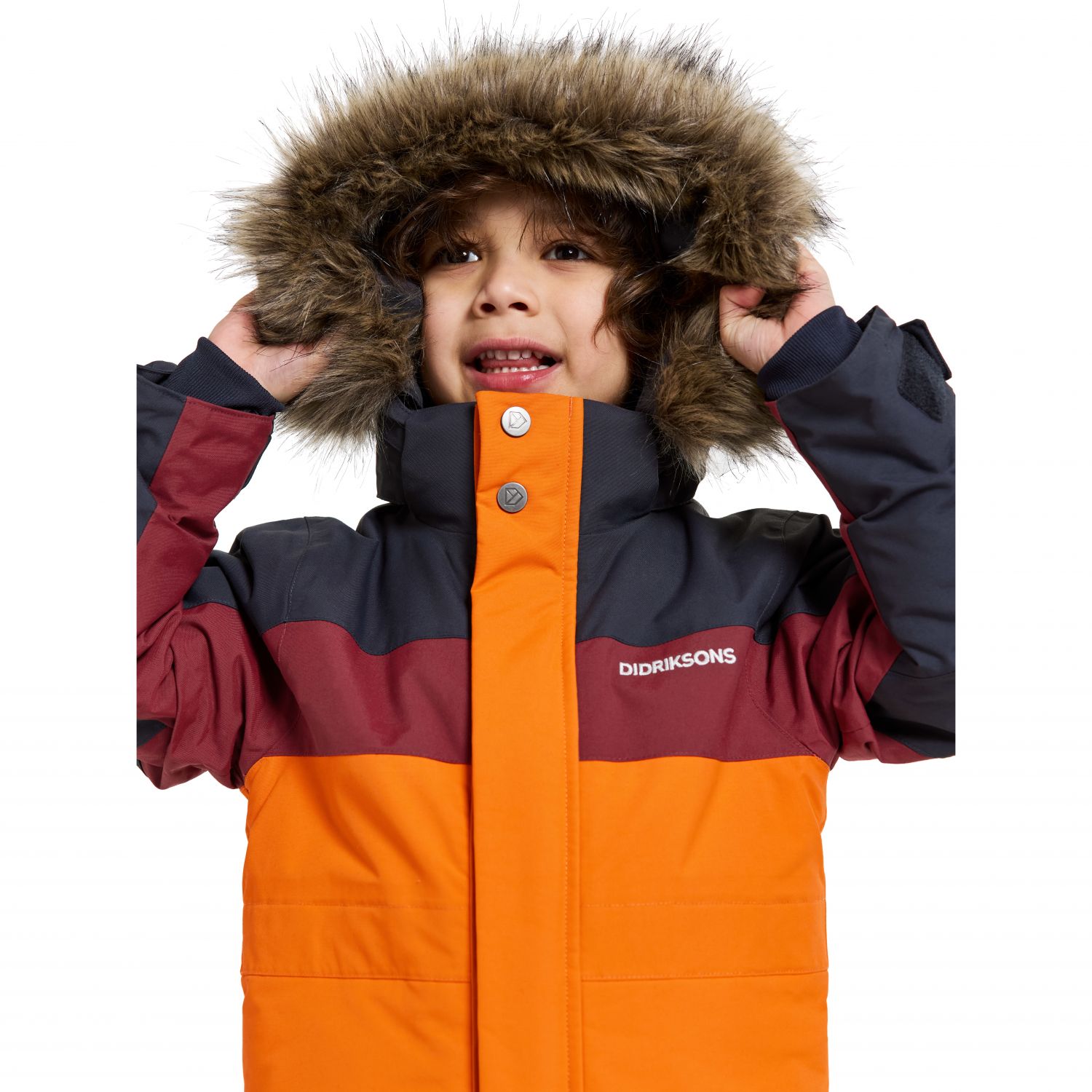 Letecký oblek Didriksons Bjärven, junior, oranžový