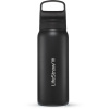 LifeStraw Go 2.0 nerezová filtračná fľaša na vodu 700 ml, čierna