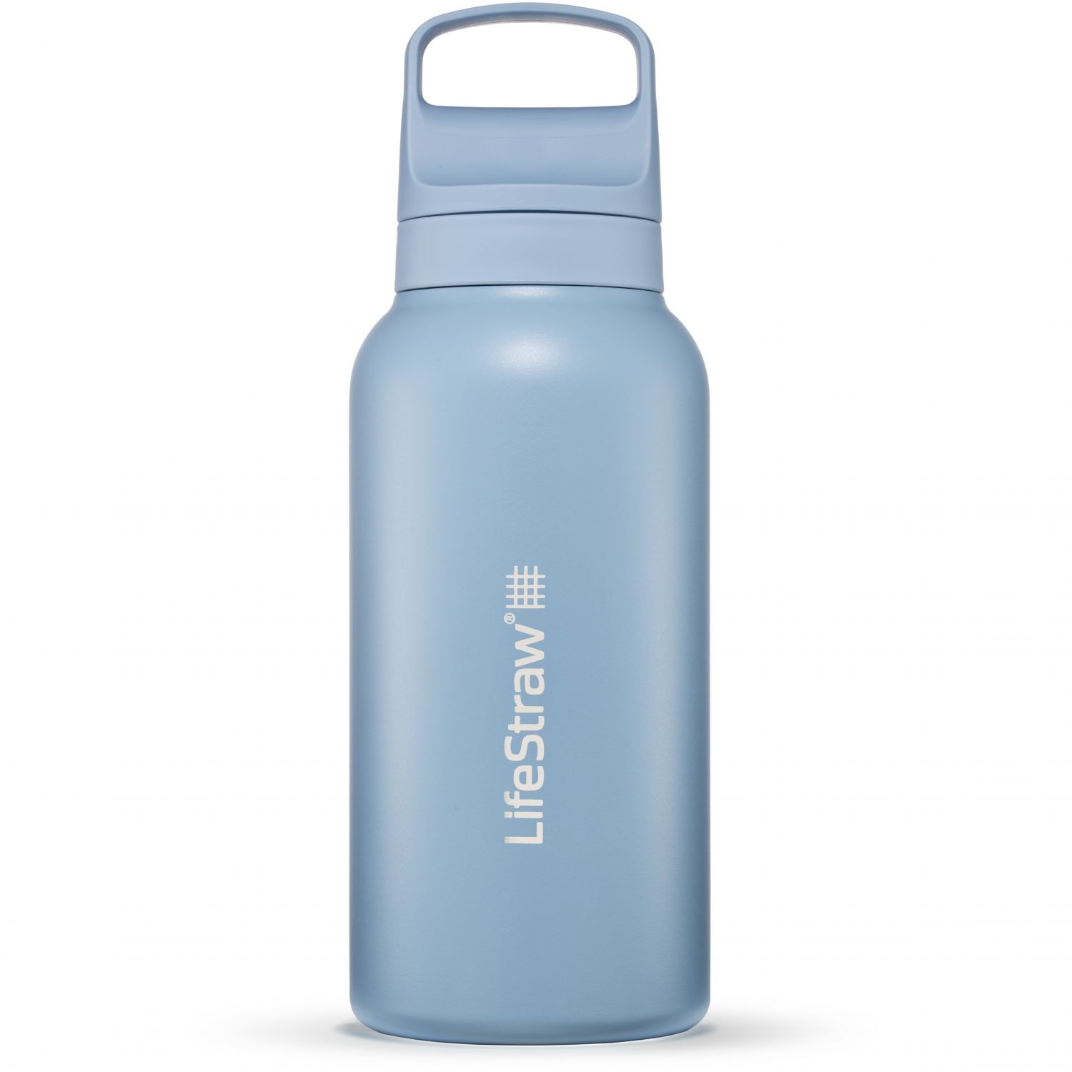 LifeStraw Go 2.0 Stainless Steel Water Filter Bottle 1L, Blå