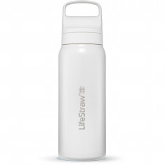 LifeStraw Go 2.0 Stainless Steel Water Filter Bottle 700ml, bia?y
