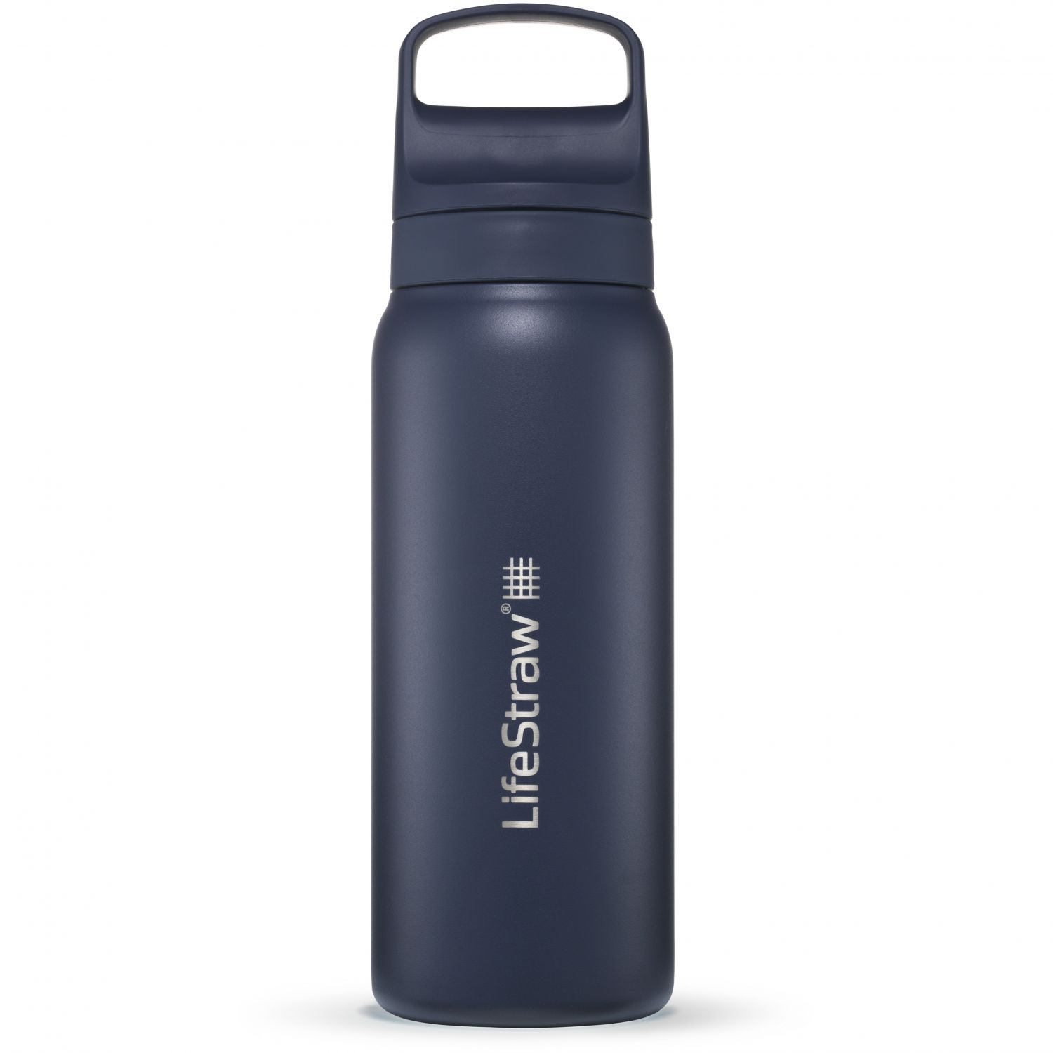 LifeStraw Go 2.0 Stainless Steel Water Filter Bottle 700ml, donkerblauw