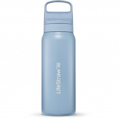 LifeStraw Go 2.0 Stainless Steel Water Filter Bottle, Blau