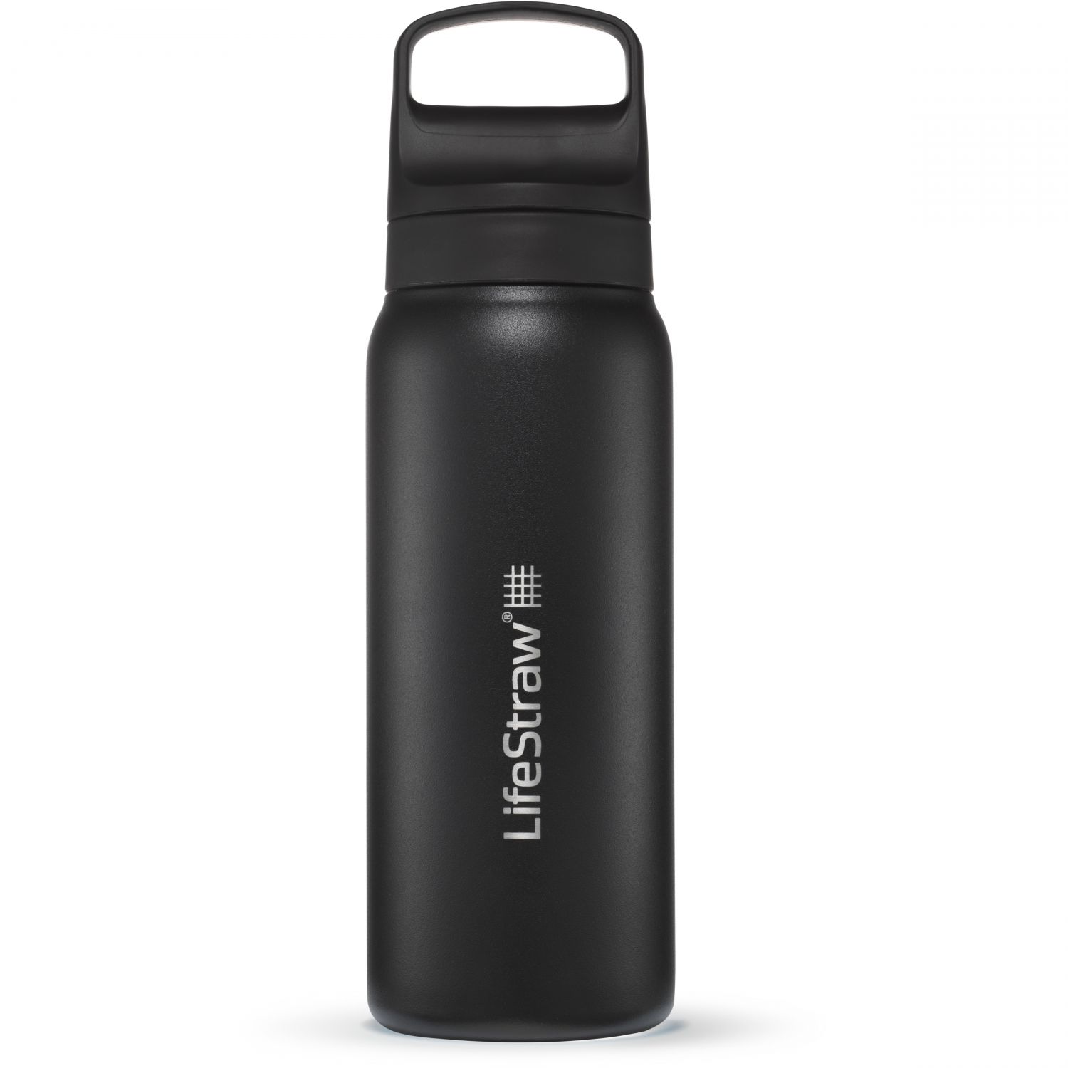 LifeStraw Go 2.0 Stainless Steel Water Filter Bottle, noir