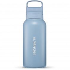 LifeStraw Go 2.0 Stainless Steel Water Filter Bottle, sininen