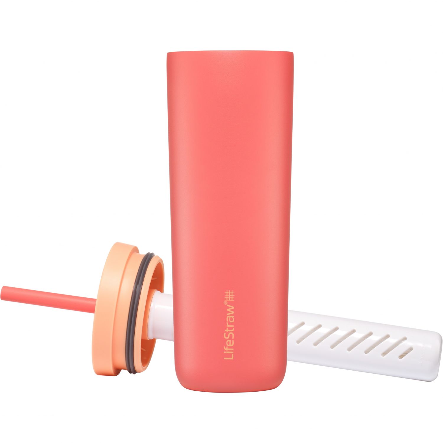 LifeStraw Go Series Tumbler, 500ml, apricot