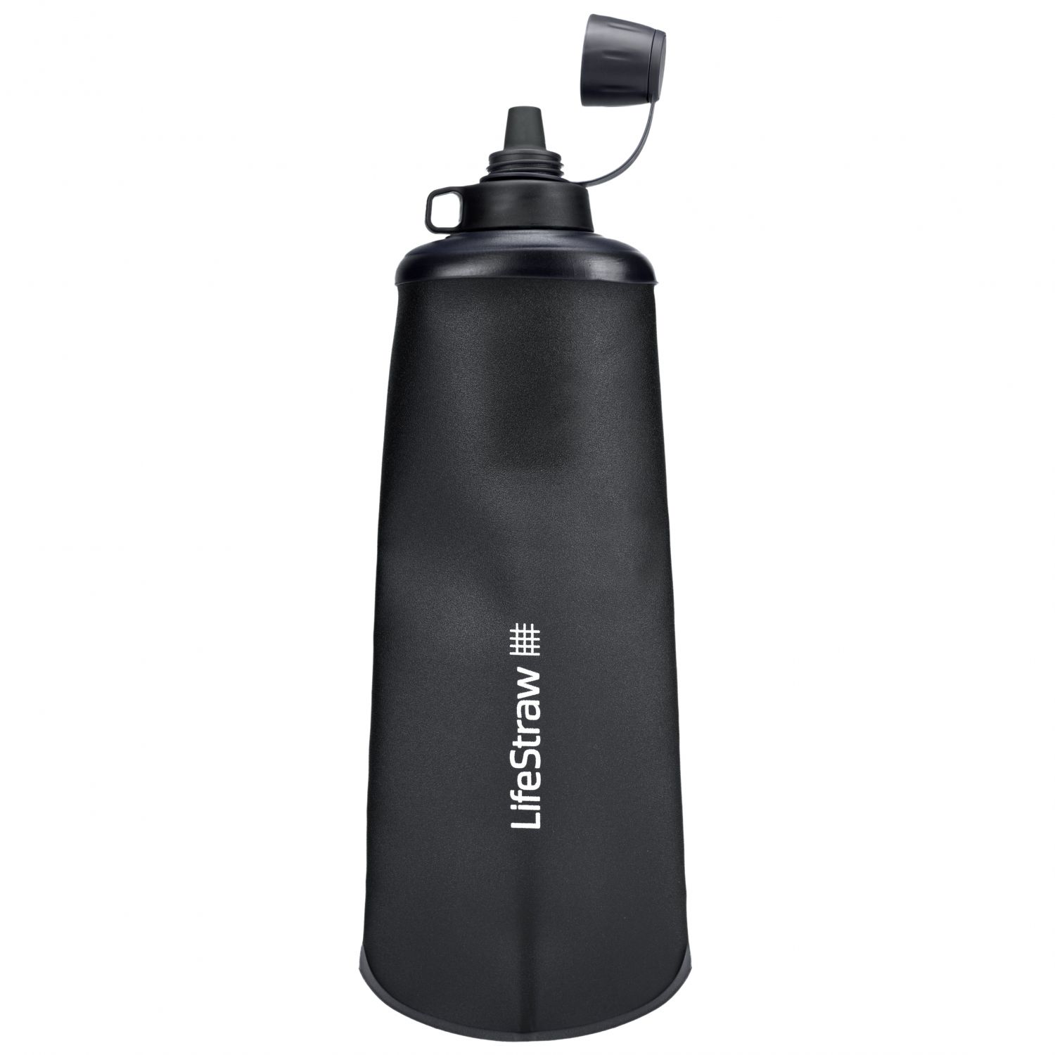 LifeStraw Peak Series Collabsible Squeeze Bottle, 1L, Dark Grey