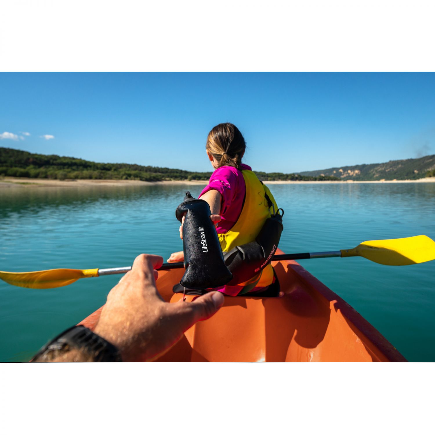 LifeStraw Peak Series Collabsible Squeeze Bottle, 1L, gri închis