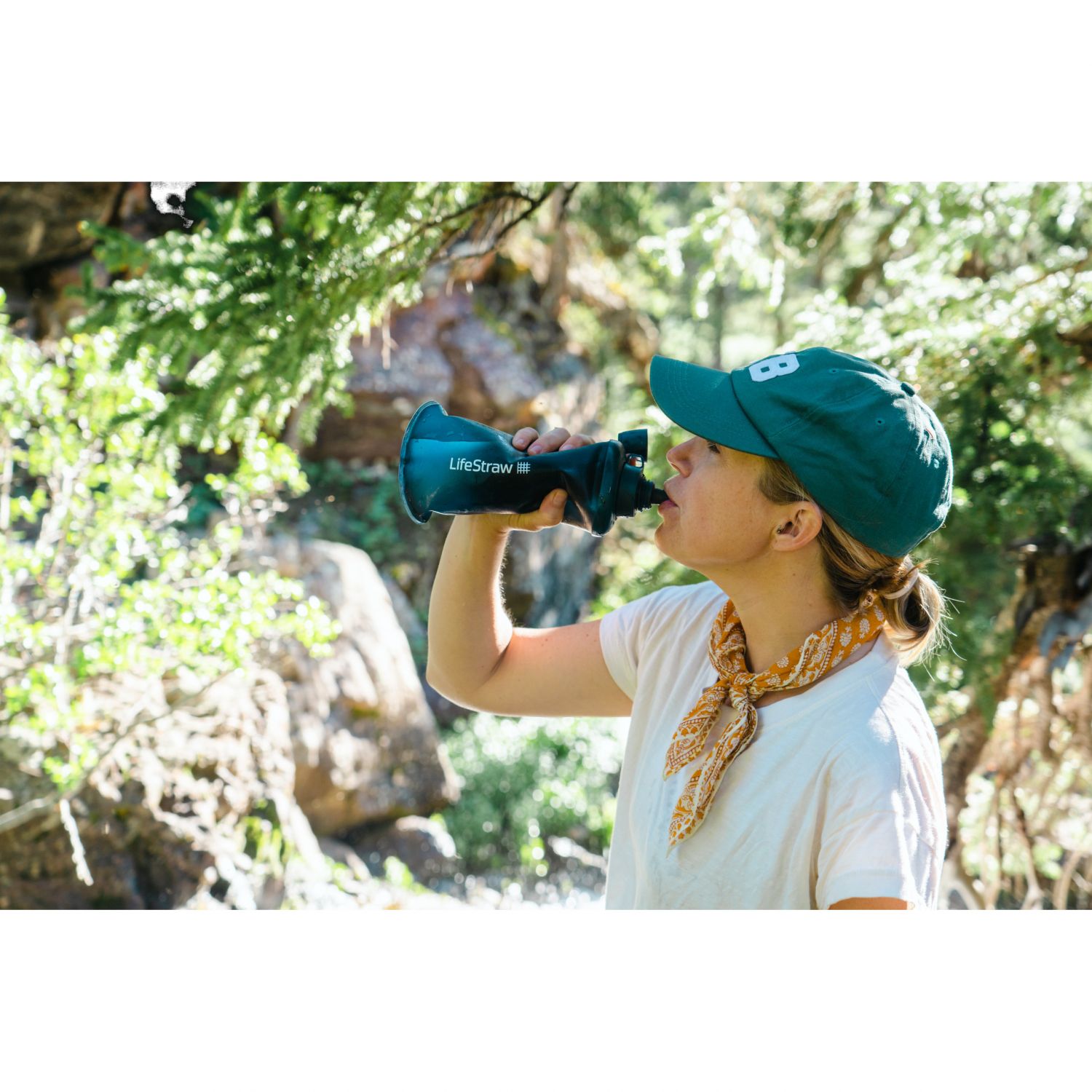 LifeStraw Peak Series Collabsible Squeeze Bottle, 650ml, albastru închis