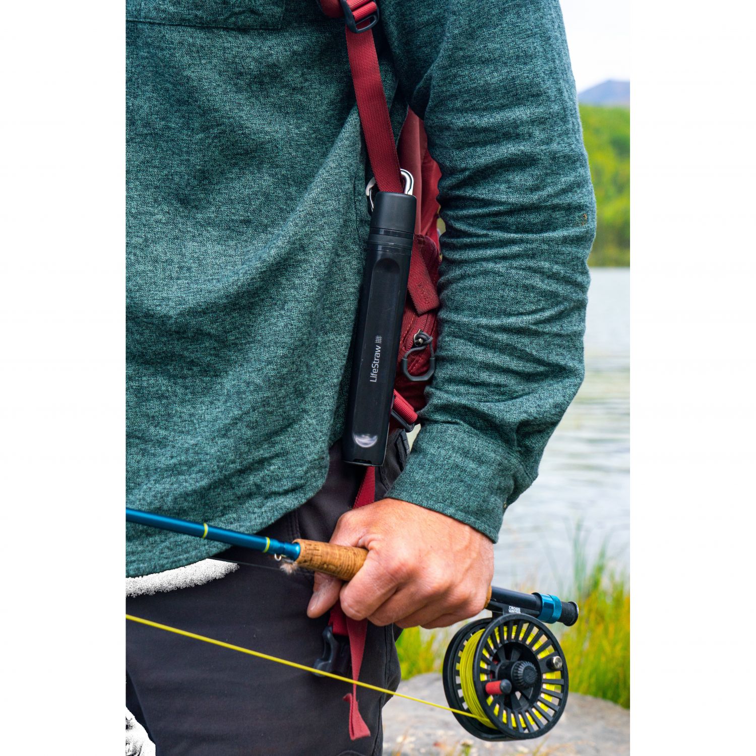 LifeStraw Peak Series Pajita, gris oscuro