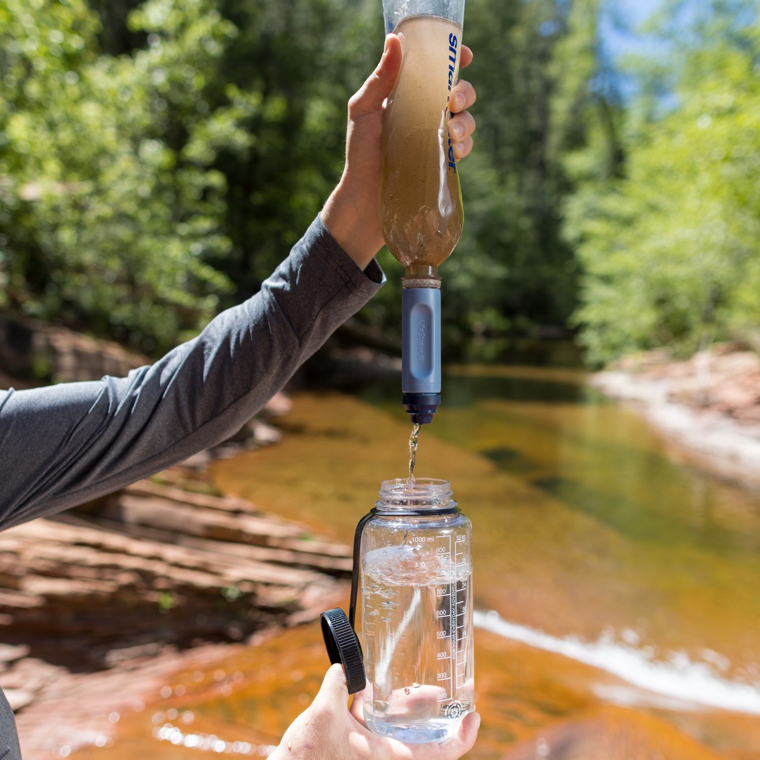 LifeStraw Peak SOLO, azul oscuro/verde claro