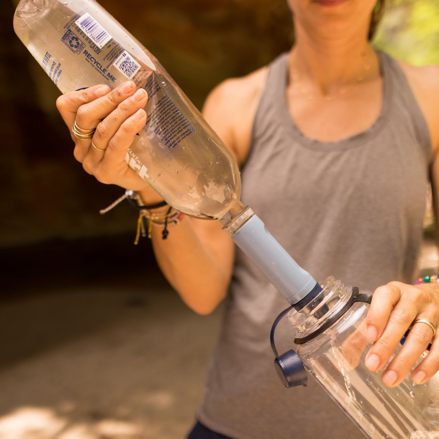 LifeStraw Peak SOLO, ciemnoniebieski/jasnozielony