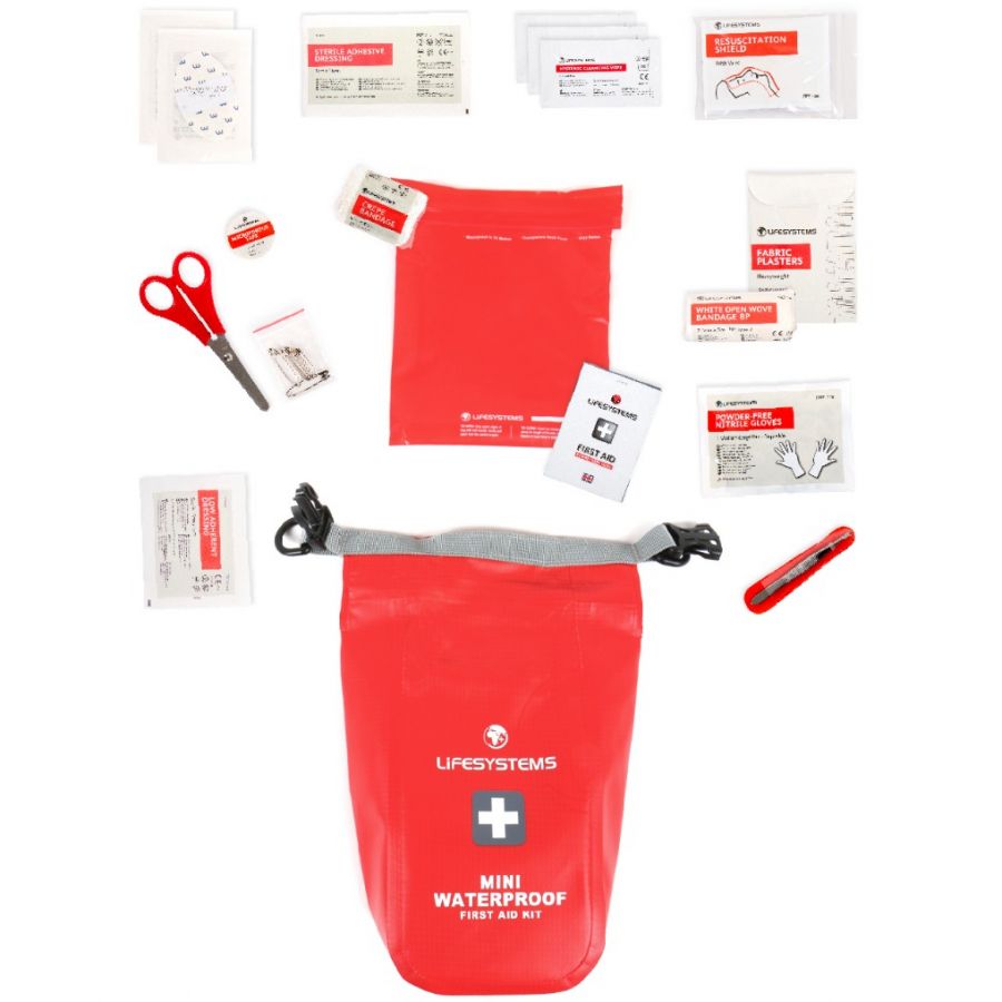 LifeSystems Mini Waterproof First Aid Kit, Första hjälpen-kit Vattentät
