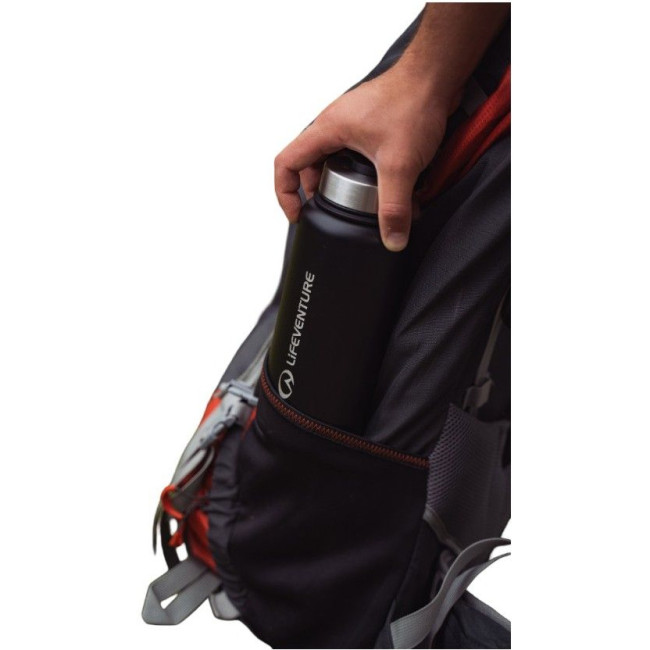Lifeventure 1 Liter Fles, zwart