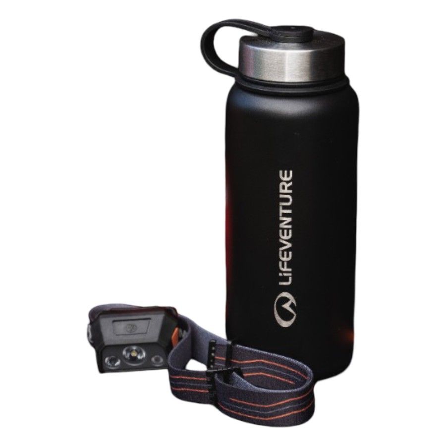 Lifeventure 1 Litre Flask, musta