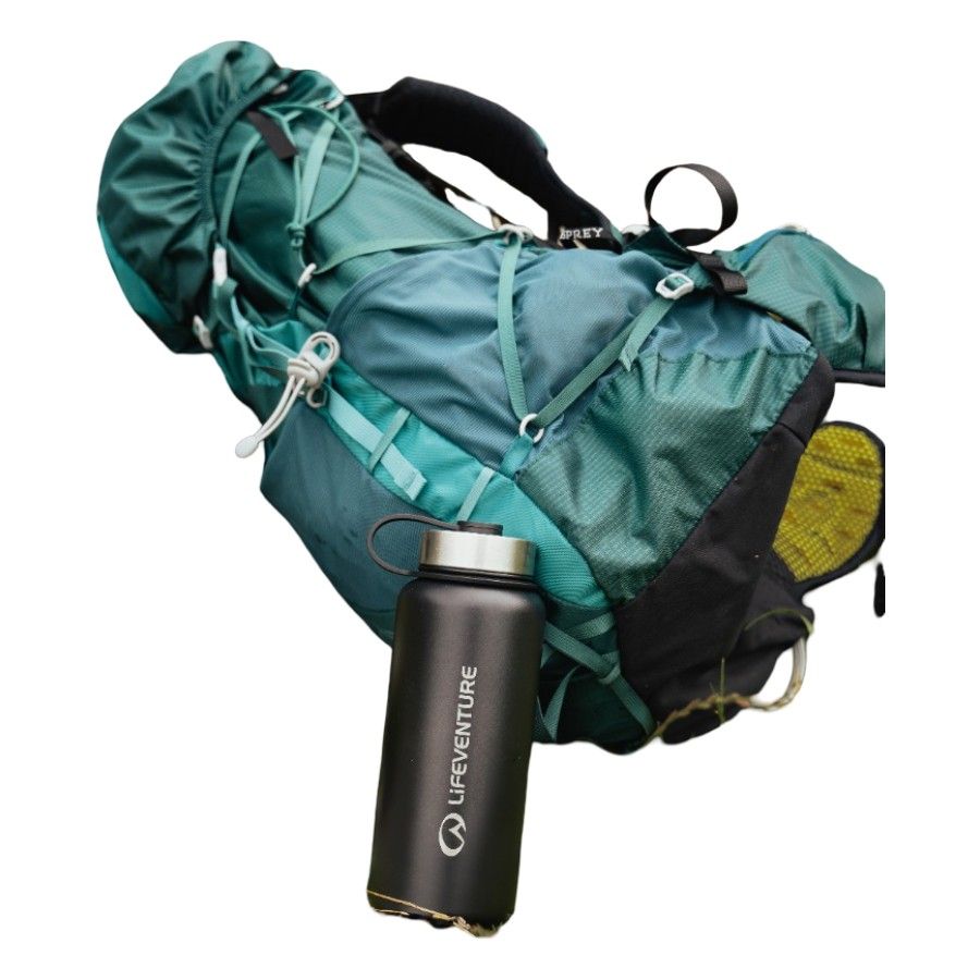 Lifeventure 1 Litre Flask, nero