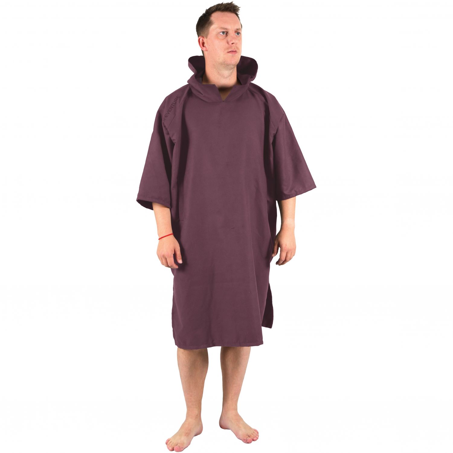 Lifeventure Change Robe Compact, vaihtotakki, unisex, mustaherukanpunainen