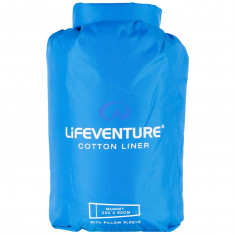 Lifeventure Cotton Sleeping Bag Liner, mummy, blue