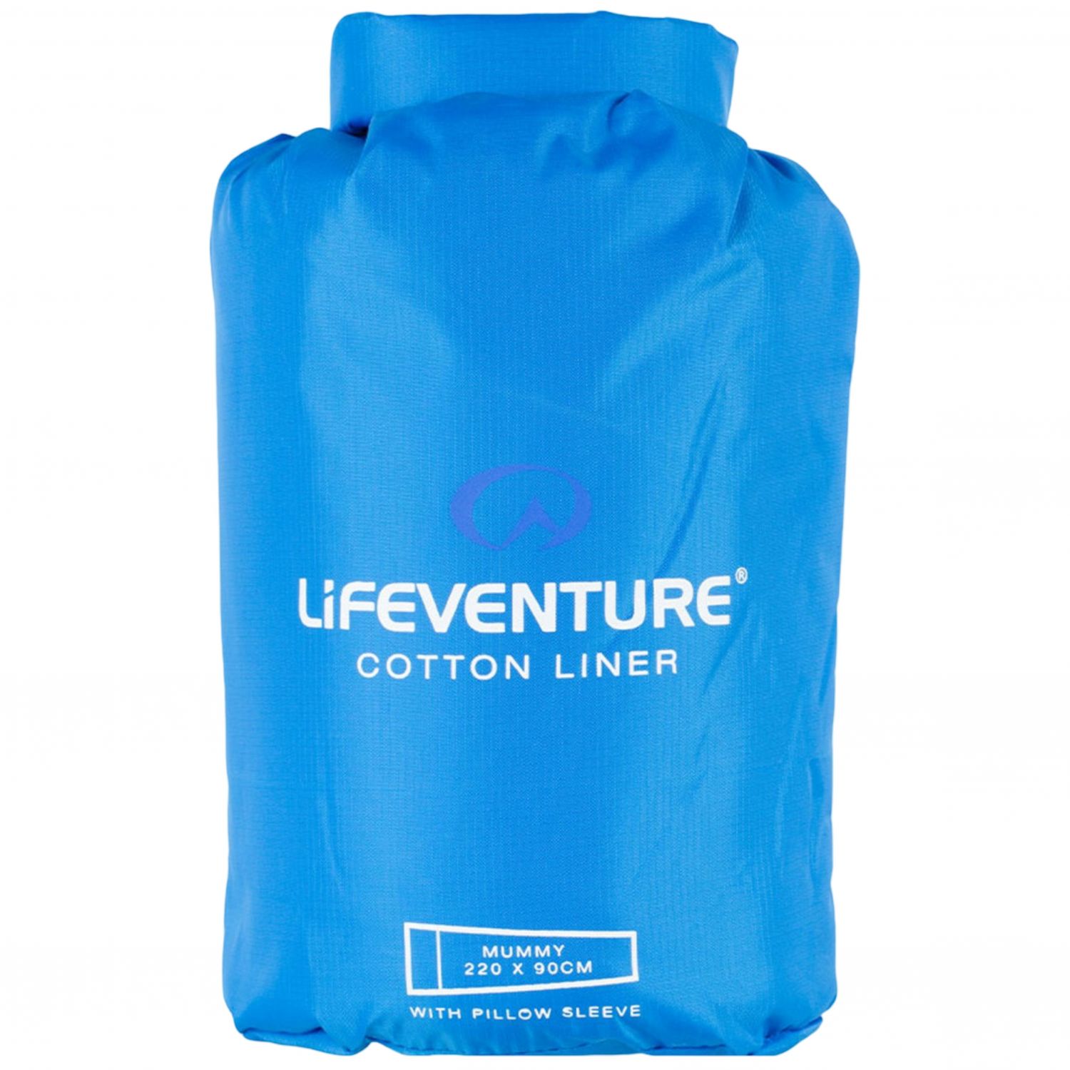 Lifeventure Cotton Sleeping Bag Liner, mummy, blue