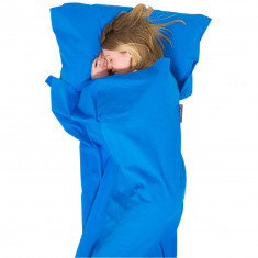 Lifeventure Cotton Sleeping Bag Liner, rectangular, blue