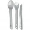 Lifeventure Ellipse Cutlery Set, Unisex, Light Grey