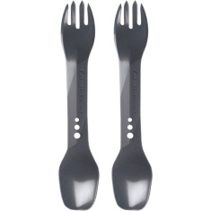 Lifeventure Ellipse Spork 2-Pack, bestik, grå