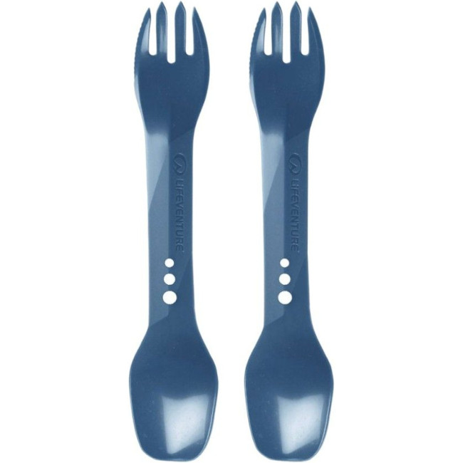 Lifeventure Ellipse Spork 2-Pack, bestikk, mørkeblå