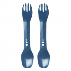 Lifeventure Ellipse Spork 2-Pack, cubiertos, azul oscuro