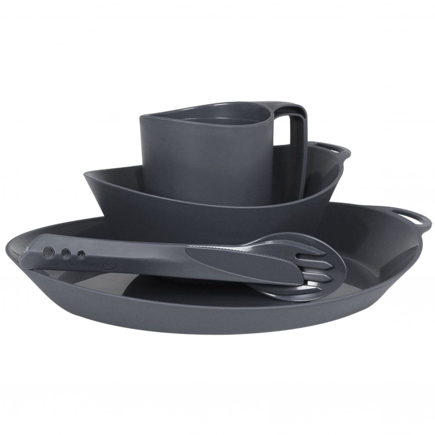 Lifeventure Ellipse Zestaw 4-cz??ciowy, unisex, czarny