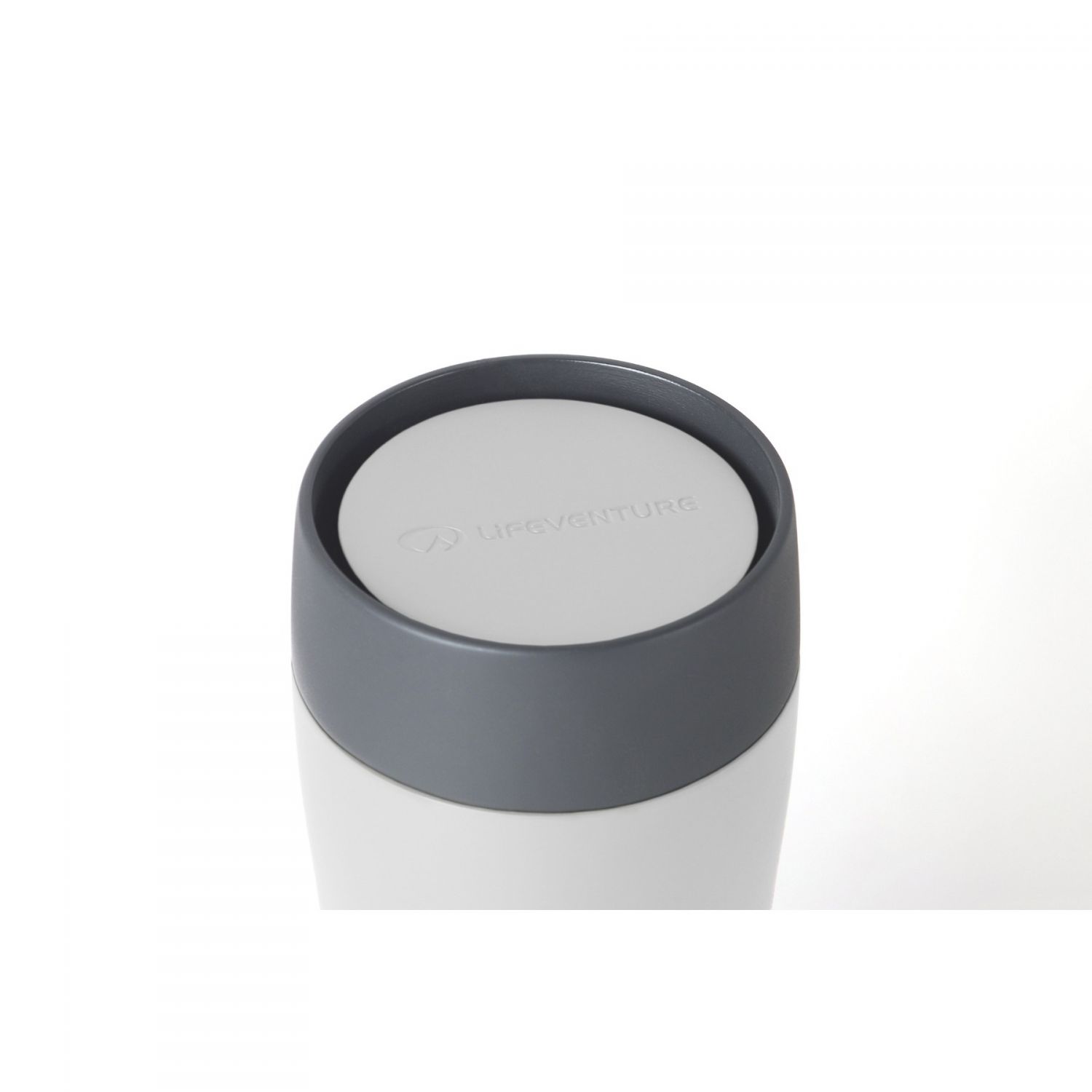 Lifeventure One Touch Thermal Mug, mug thermique, 350 ml, gris clair