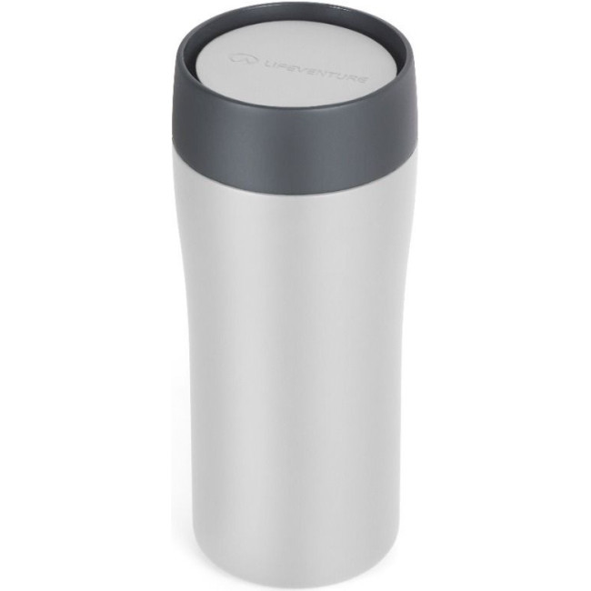 Lifeventure One Touch Thermal Mug, termokrus, 350 ml, lysegrå