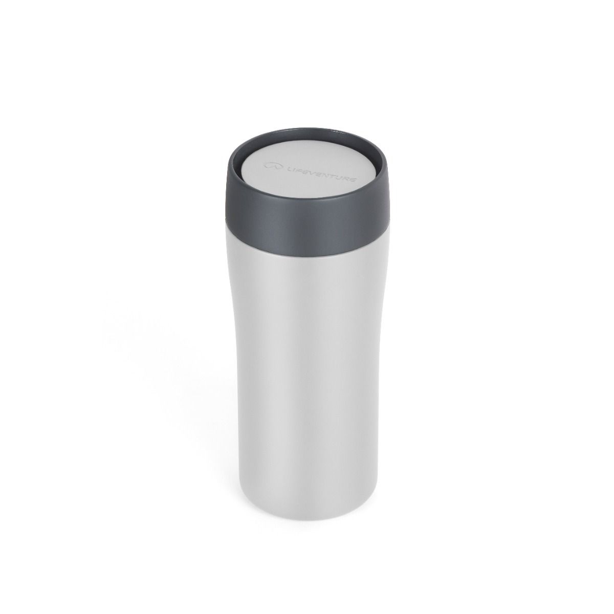 Lifeventure One Touch Thermal Mug, termosmuki, 350 ml, vaaleanharmaa