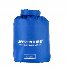 Lifeventure Polycotton Sleeping Bag Liner, obdĺžniková, modrá