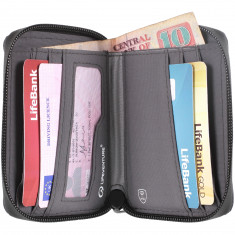 Lifeventure RFID Bi-Fold Plånbok, unisex, marinblå